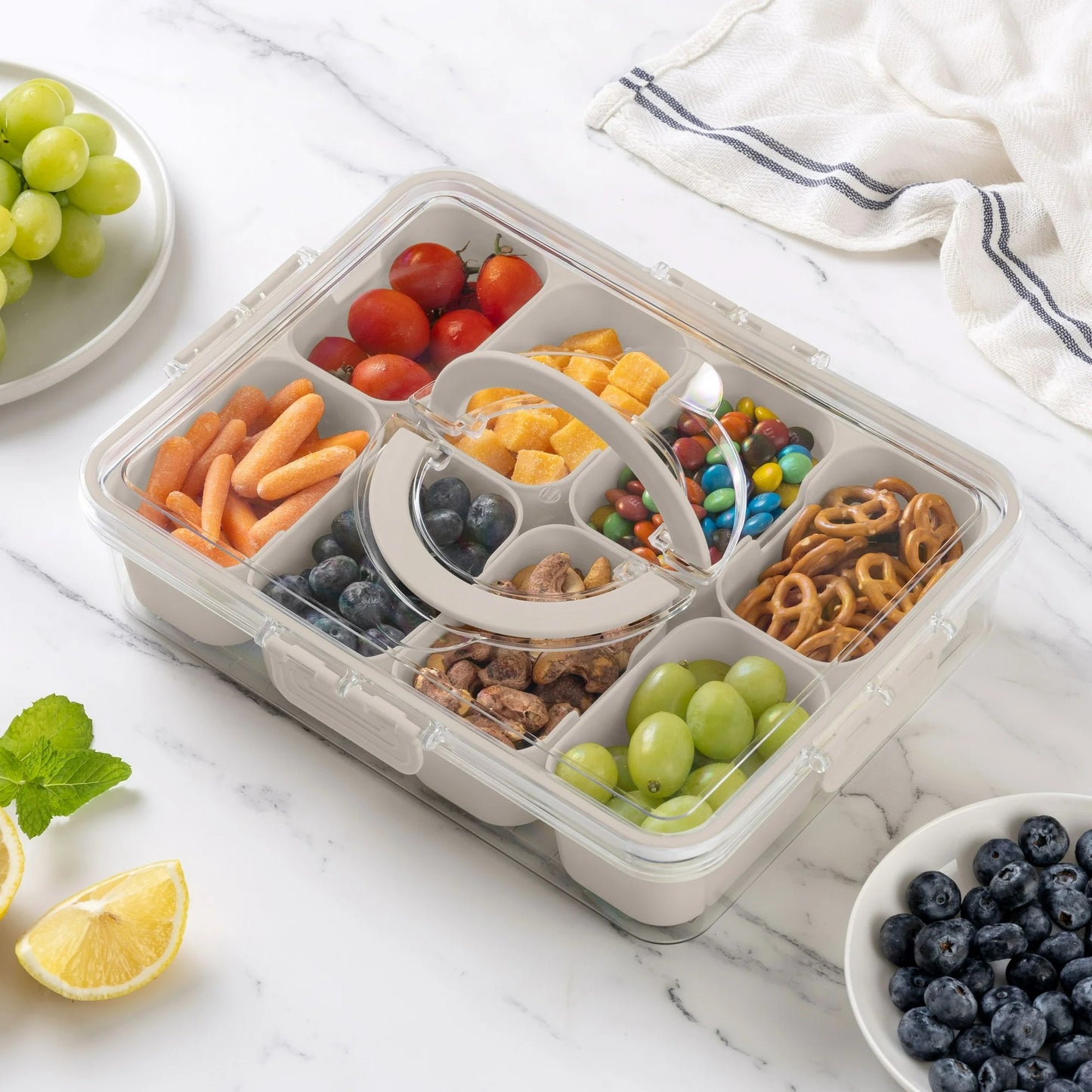 4 LB Taupe Snackle Box