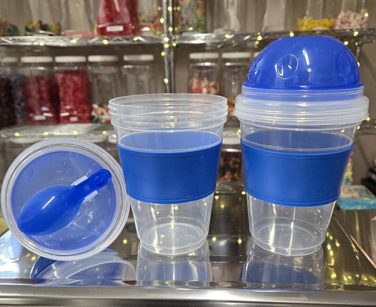 Yogurt/Snack Cups with Folded Spoon