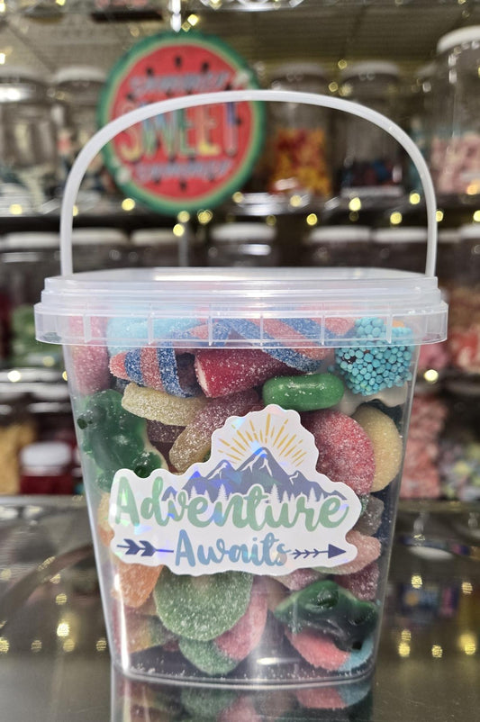 1 1/2 LB Bucket with Handle and Sticker