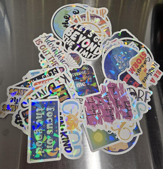 1.5 LB Bucket with Handle and Choice of Many Stickers
