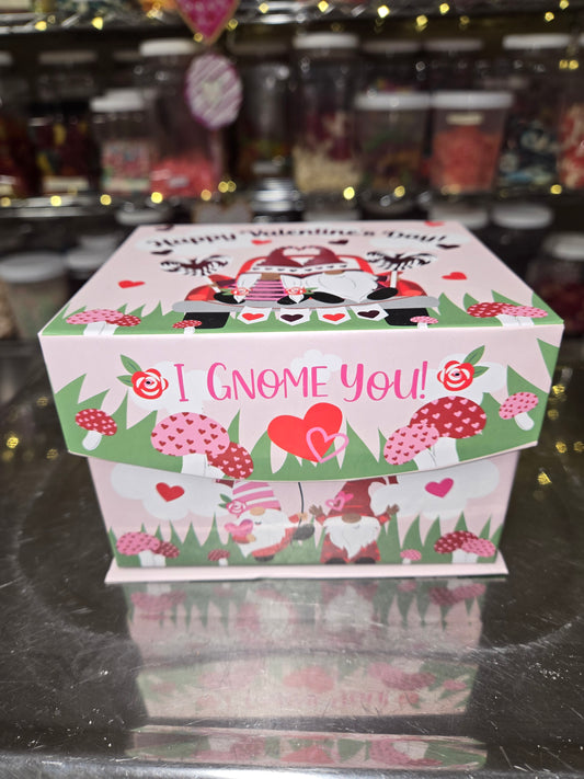1 lb CHOCOLATE Gnome Happy Valentines Day BOX