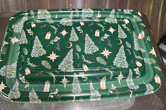 1 lb Chocolate Christmas Reusable Food Containers