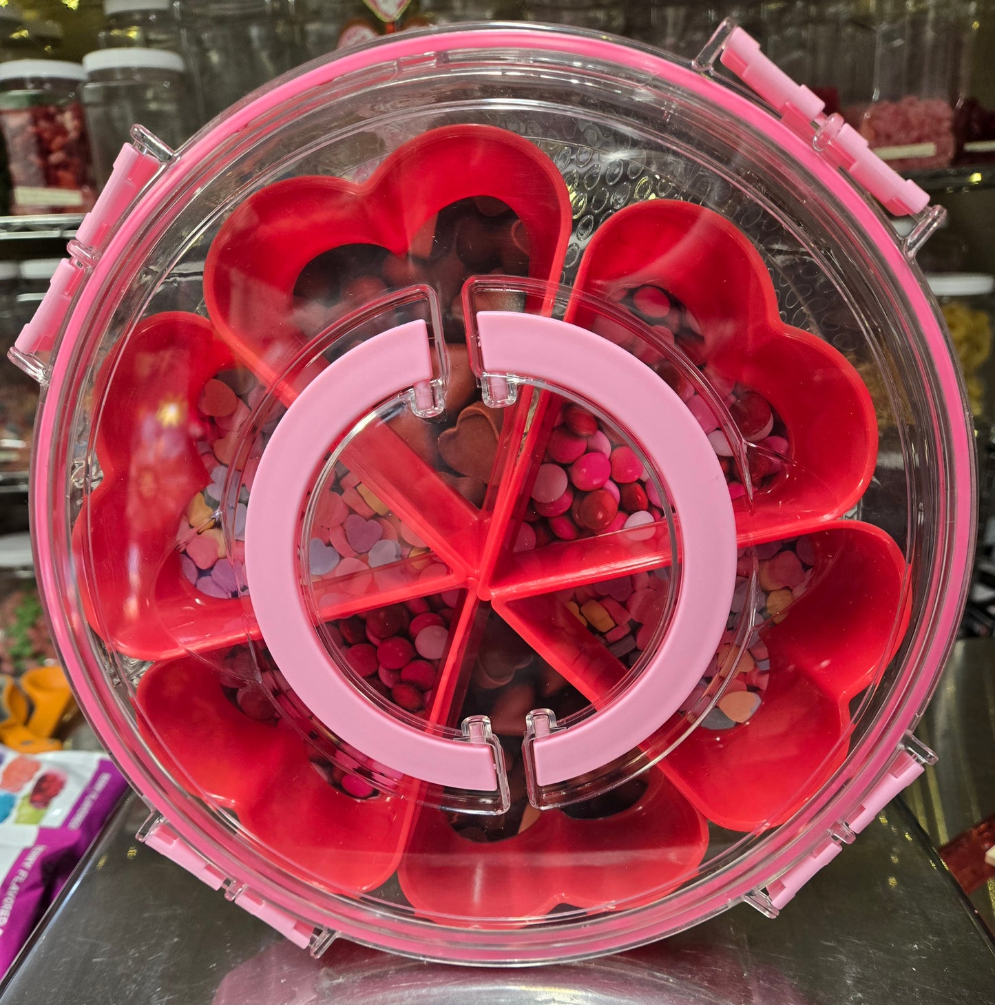 3 lb GUMMY Round Heart Snacklebox