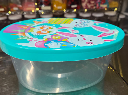 2 lb GUMMY Easter Teal Bunny Plastic Egg