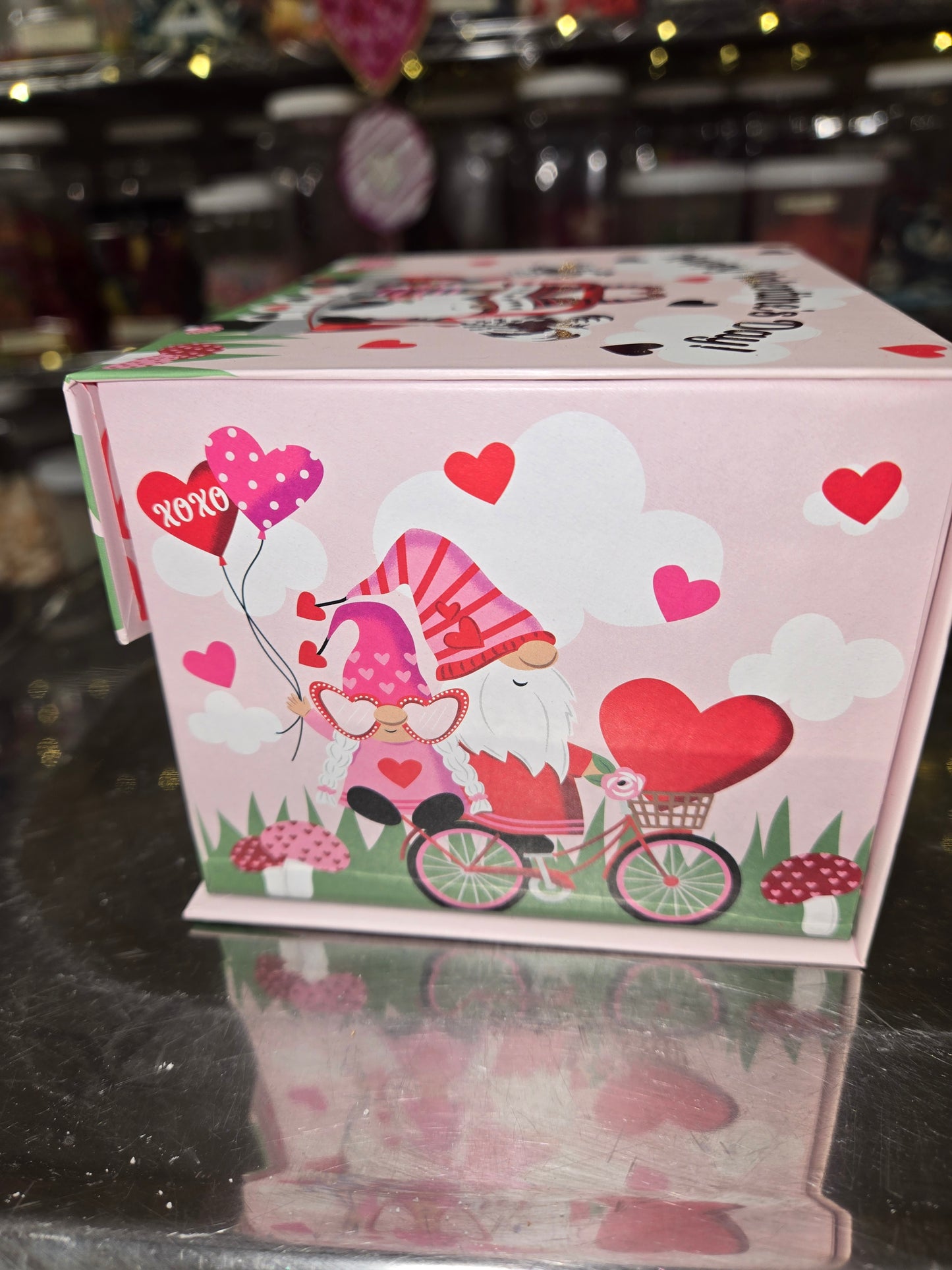 1 lb CHOCOLATE Gnome Happy Valentines Day BOX