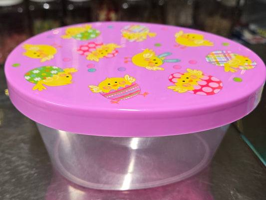 1 lb GUMMY Easter Purple Chicks Plastic Egg