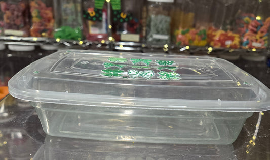 1 lb CHOCOLATE Reusable Container with Sticker