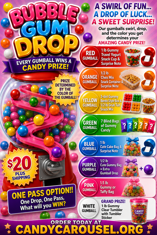 $20 GUMMY Bubble Gum Drop Game!