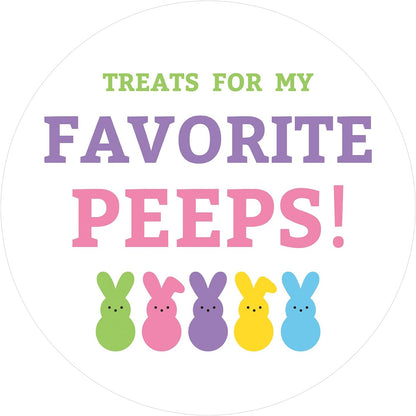 1  lb CHOCOLATE Easter Reusable Container with Round Easter Sticker