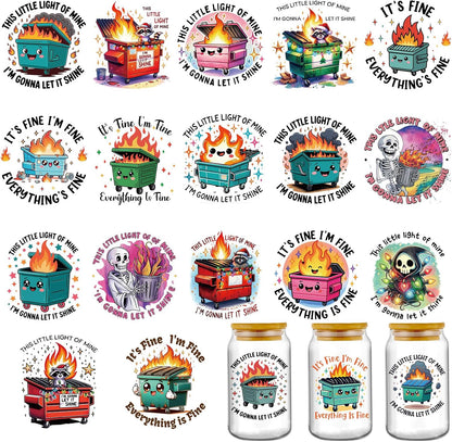 1 lb Gummy Bag With 16 oz Double Wall Skinny Tumbler with Transfer Sticker