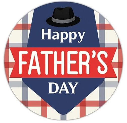 1.5 lb COOKIE ONLY Navy Blue Father's Day Box with Sticker