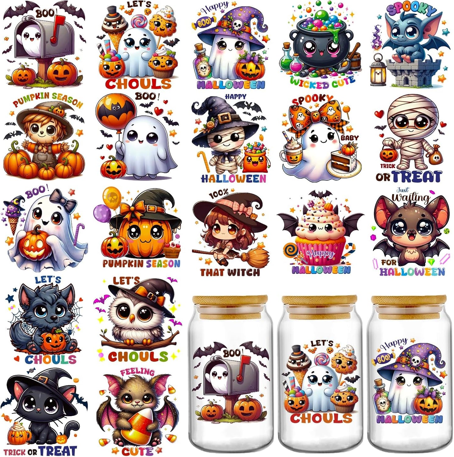1.5 LB Bucket with Handle and Choice of Many Stickers