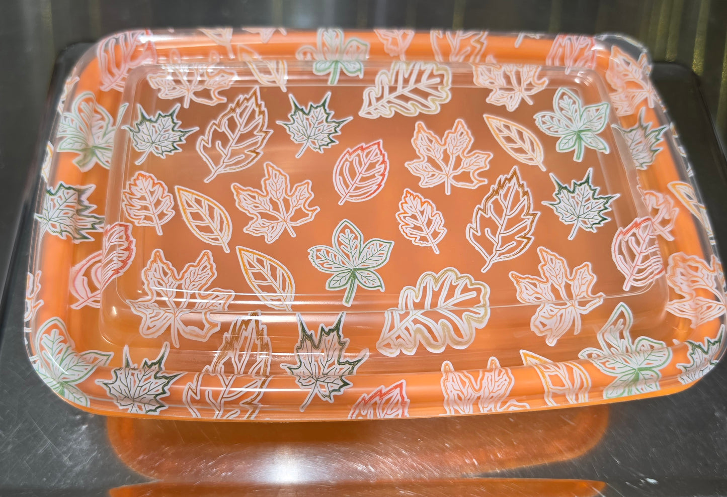 1/2 lb GRUB Fall LEAVES Reusable Container