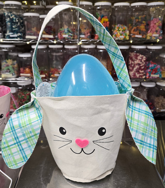 3 lb GUMMY Large Easter Egg With Fabric Bunny Bag!