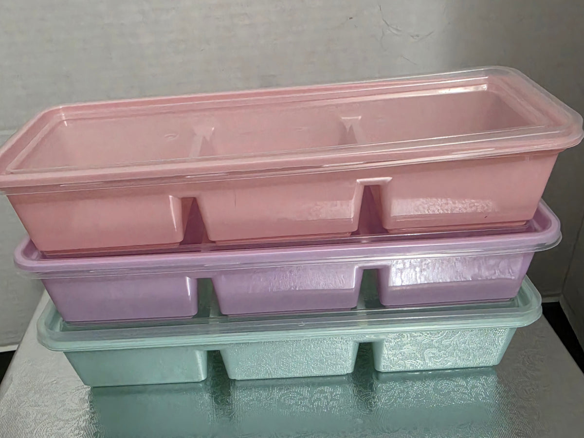 12 oz Gummy-3 Slot Reusable Snack Containers-3 Colors