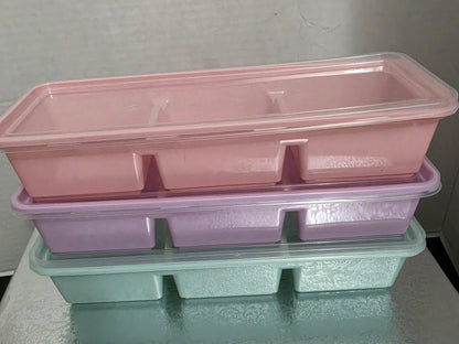 12 oz Gummy-3 Slot Reusable Snack Containers-3 Colors