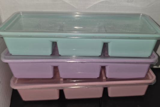 12 oz Gummy-3 slot Reusable Bento Style Container