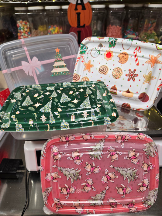 1 1/2 lb GUMMY Christmas Reusable Food Containers