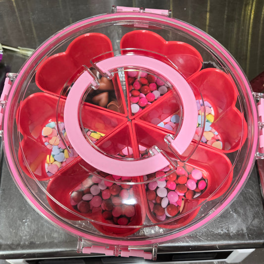 3 lb GUMMY Round Heart Snacklebox