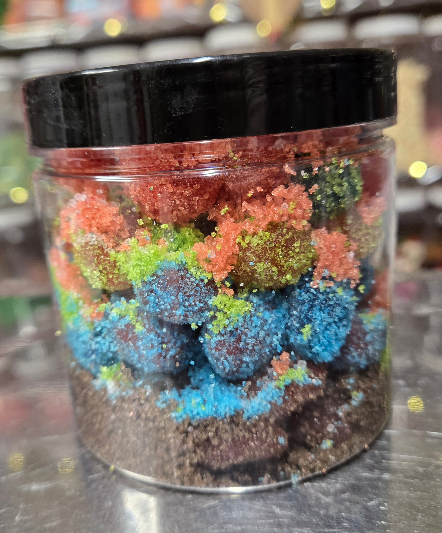 NEW!! 16 oz RAINBOW GUSHIES BLEND Tester Jar