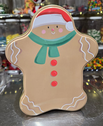 1 lb GUMMY SMALL Gingerbread Man TIN!