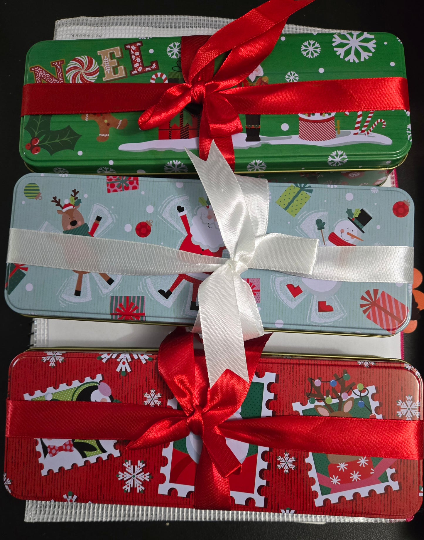 1/2 lb CHOCOLATE Tie Tin Box -Stocking Stuffers