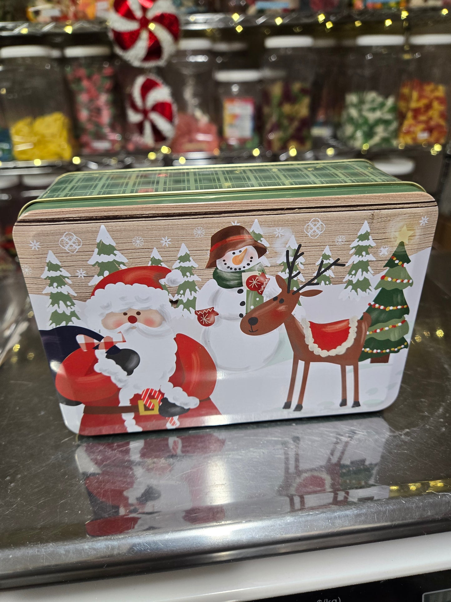 1.5 lb GUMMY Christmas (Santa, Reindeer, and Snowman) TIN!