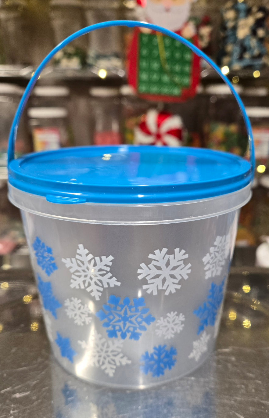 1 lb CHOCOLATE Snowflake Bucket