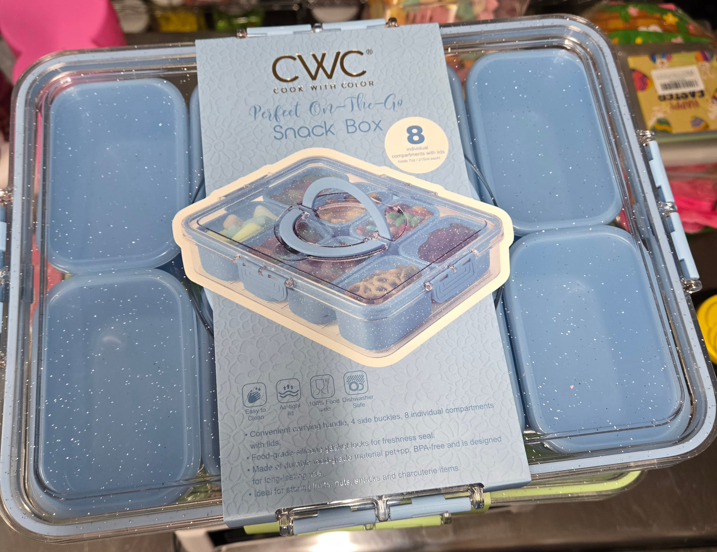 4 LB Sparkle BLUE Snackle Box