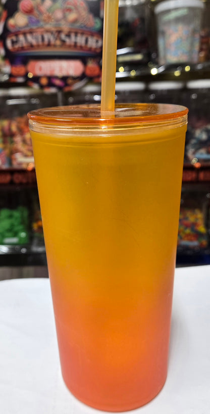 1 LB Gummy Tumbler with Straw Topper
