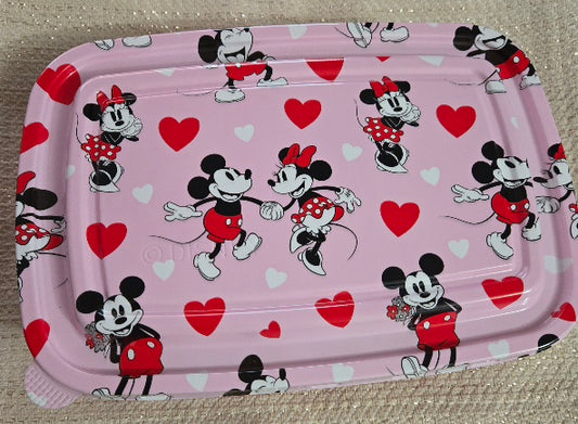 1 lb CHOCOLATE Mickey & Minnie Valentines Day Reusable Container