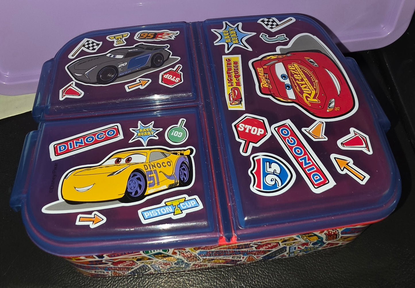 1 lb Gummy Lightning McQueen Kids Bento Box