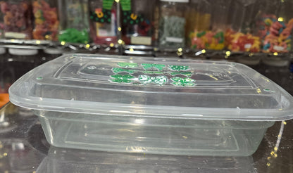 1 lb CHOCOLATE Reusable Container with Sticker