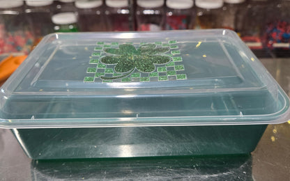 1.5 lb CHOCOLATE Reusable Container with Sticker