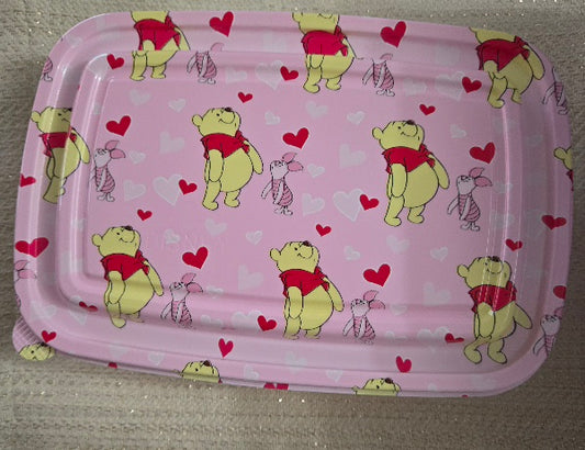 1 lb CHOCOLATE Pooh Bear Valentines Day Reusable Container