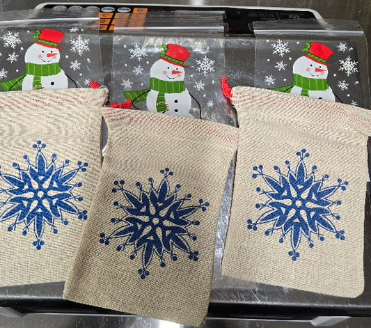 1/4 lb GUMMY Stocking Stuffer Burlap Bag