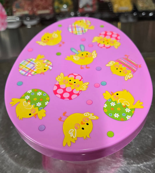 1 lb GUMMY Easter Purple Chicks Plastic Egg