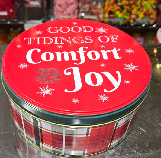 2 lb CHOCOLATE Good Tidings Tin