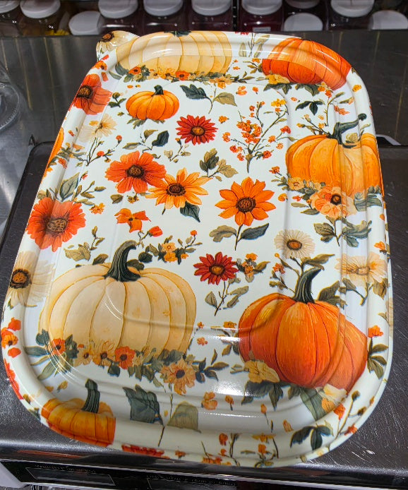 1 lb Grub Tub Pumpkin & Flower Reusable Food Container